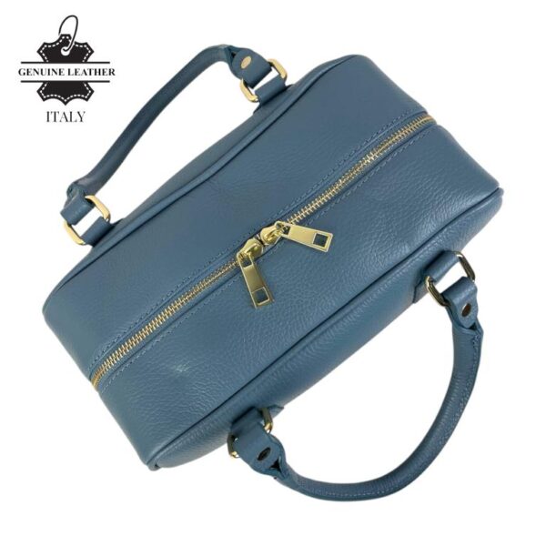 Bolso de Mano en Piel Italiana con Asas Cortas, Tira Bandolera Ajustable y Gran Calidad para Mujer - Imagen 14