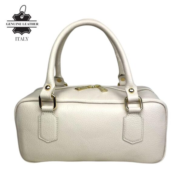 Bolso de Mano en Piel Italiana con Asas Cortas, Tira Bandolera Ajustable y Gran Calidad para Mujer - Imagen 3