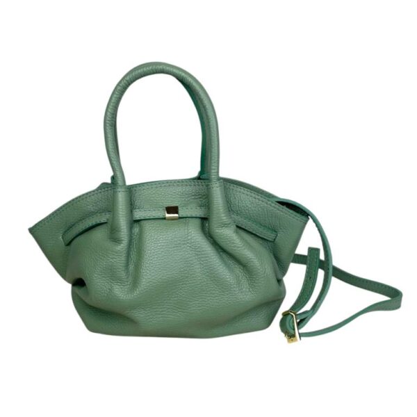 Bolso de Mano en Piel Italiana para Mujer con 2 Asas Cortas, 1 Tira Bandolera y Gran Calidad - Imagen 7