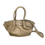 Bolso de Mano en Piel Italiana para Mujer con 2 Asas Cortas, 1 Tira Bandolera y Gran Calidad - Imagen 9