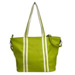 Amplio Bolso de Hombro Sintético con Asas Largas, Tira Bandolera y Bolsillos Interiores para Mujer