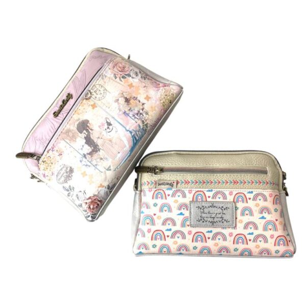 Bolso Bandolera Sintético Muñeca Sweet Candy para Mujer con 4 Bolsillos con Cremallera - Imagen 5