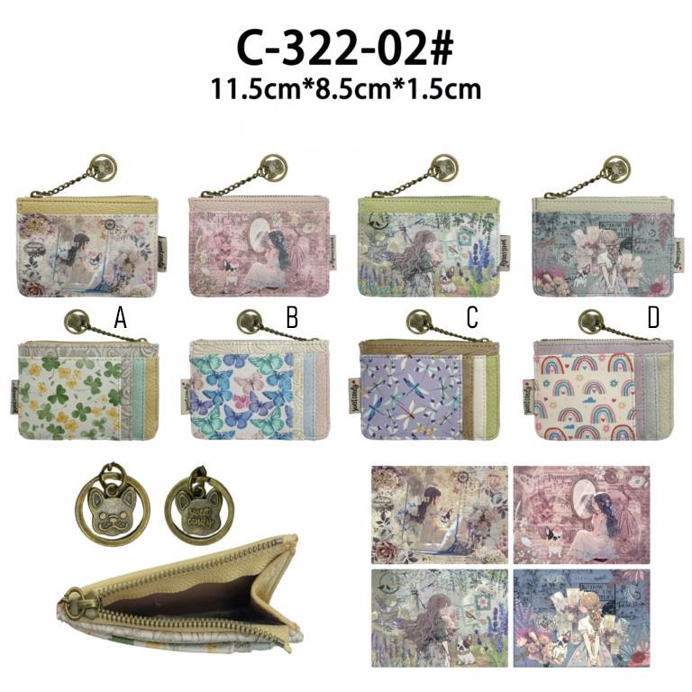 CGC322-02-All Monedero Sintético y Compacto de Mujer con Diseño Muñeca Sweet Candy, Caja, Cremallera y Anilla - Imagen 1