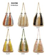 Bolso de Hombro de Algodón y Ganchillo para Mujer con Asas Largas y Saquito Interior - Imagen 3