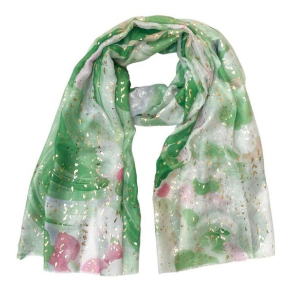 Preciosa Bufanda de Algodón con Vivos Colores y Espectacular Diseño para Mujer - Imagen 8