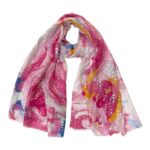 Preciosa Bufanda de Algodón con Vivos Colores y Espectacular Diseño para Mujer - Imagen 4