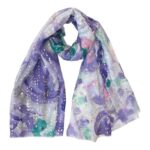 Preciosa Bufanda de Algodón con Vivos Colores y Espectacular Diseño para Mujer