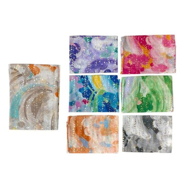 Preciosa Bufanda de Algodón con Vivos Colores y Espectacular Diseño para Mujer - Imagen 2