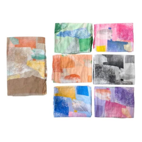 Bonita Bufanda de Algodón con Preciosos Colores y Gran Calidad para Mujer - Imagen 2