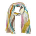 Bonita Bufanda de Algodón con Gran Calidad y Diseño Colorido para Mujer - Imagen 8