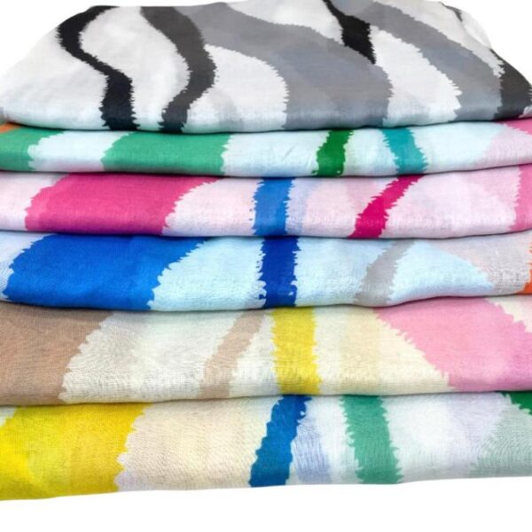 Bonita Bufanda de Algodón con Gran Calidad y Diseño Colorido para Mujer - Imagen 3