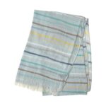 Bufanda de Lino y Algodón para Mujer con Diseño de Rayas de Colores y Gran Calidad - Imagen 3