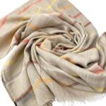 Bufanda de Lino y Algodón para Mujer con Diseño de Rayas de Colores y Gran Calidad - Imagen 11