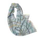 Bufanda de Lino y Algodón para Mujer con Diseño de Rayas de Colores y Gran Calidad - Imagen 9