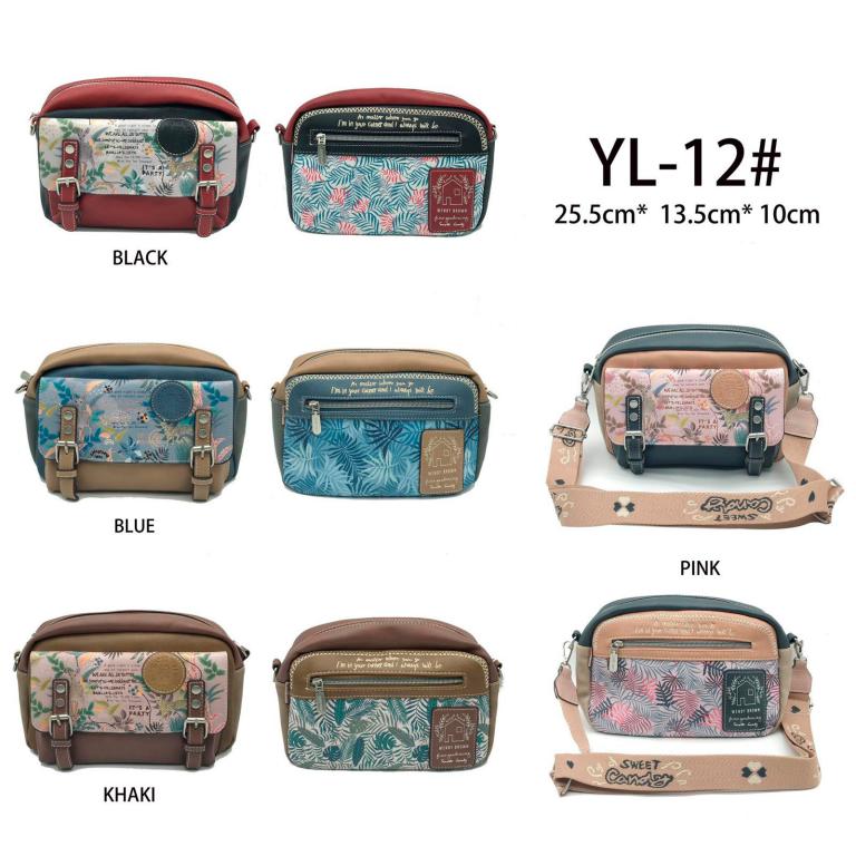 Bolso Bandolera Sintético Sweet Candy con Solapa Frontal y Bolsillo Trasero para Mujer