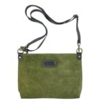 Bolso Bandolera en Piel de Serraje Italiana con Cierre de Cremallera y Bolsillo Interno para Mujer - Imagen 12