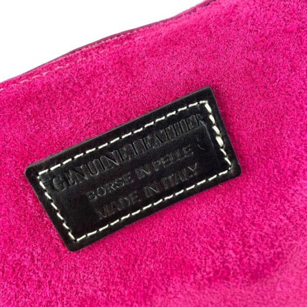 Bolso Bandolera en Piel de Serraje Italiana con Cierre de Cremallera y Bolsillo Interno para Mujer - Imagen 17