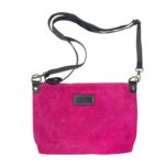 Bolso Bandolera en Piel de Serraje Italiana con Cierre de Cremallera y Bolsillo Interno para Mujer - Imagen 14