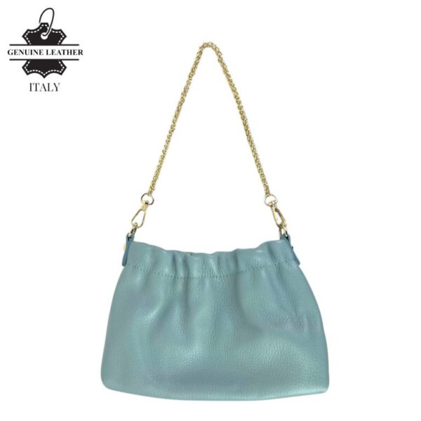 Bolso de Mano en Piel Italiana con Asa Corta Extraíble Tipo Cadena y Tira Bandolera para Mujer - Imagen 8