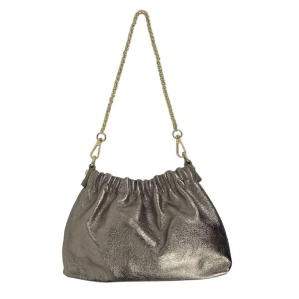 Bolso de Mano en Piel Italiana con Asa Corta Extraíble Tipo Cadena y Tira Bandolera para Mujer - Imagen 10