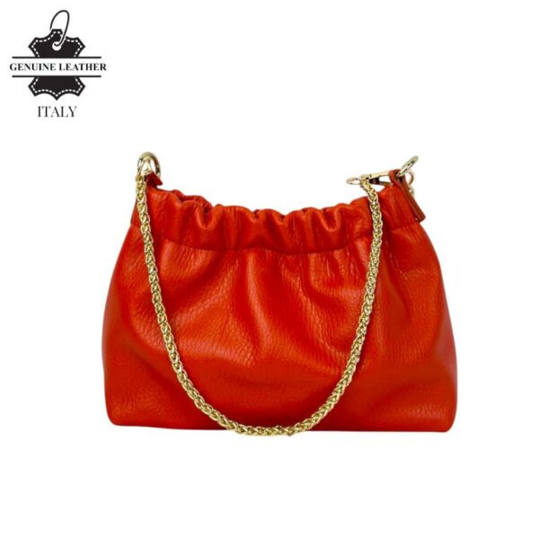 Bolso de Mano en Piel Italiana con Asa Corta Extraíble Tipo Cadena y Tira Bandolera para Mujer - Imagen 15