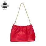 Bolso de Mano en Piel Italiana con Asa Corta Extraíble Tipo Cadena y Tira Bandolera para Mujer - Imagen 4