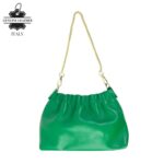 Bolso de Mano en Piel Italiana con Asa Corta Extraíble Tipo Cadena y Tira Bandolera para Mujer - Imagen 5