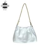 Bolso de Mano en Piel Italiana con Asa Corta Extraíble Tipo Cadena y Tira Bandolera para Mujer - Imagen 6