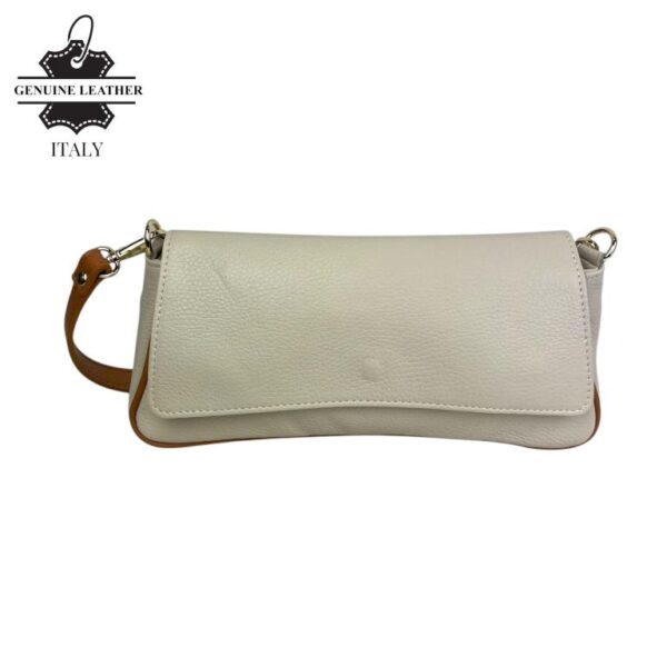 Bolso Bandolera Tipo Baguette en Piel Italiana Mujer con Asa Larga Removible y Gran Calidad - Imagen 6