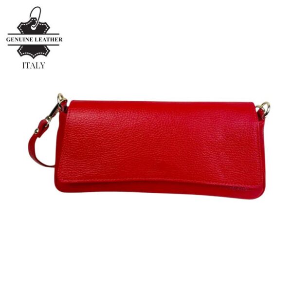 Bolso Bandolera Tipo Baguette en Piel Italiana Mujer con Asa Larga Removible y Gran Calidad - Imagen 4