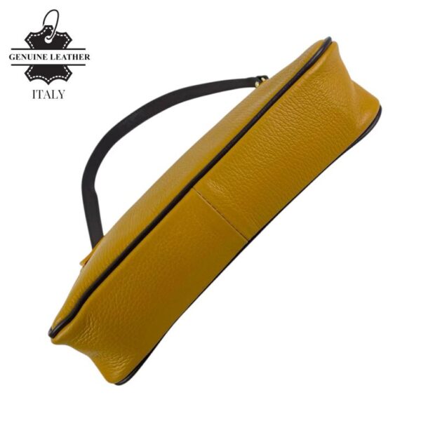 Bolso Bandolera Tipo Baguette en Piel Italiana Mujer con Asa Larga Removible y Gran Calidad - Imagen 7