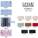 Amplia Cartera Sintética Coveri Collection con Caja, Bolsillo Trasero y Espacio para Tarjetas Mujer