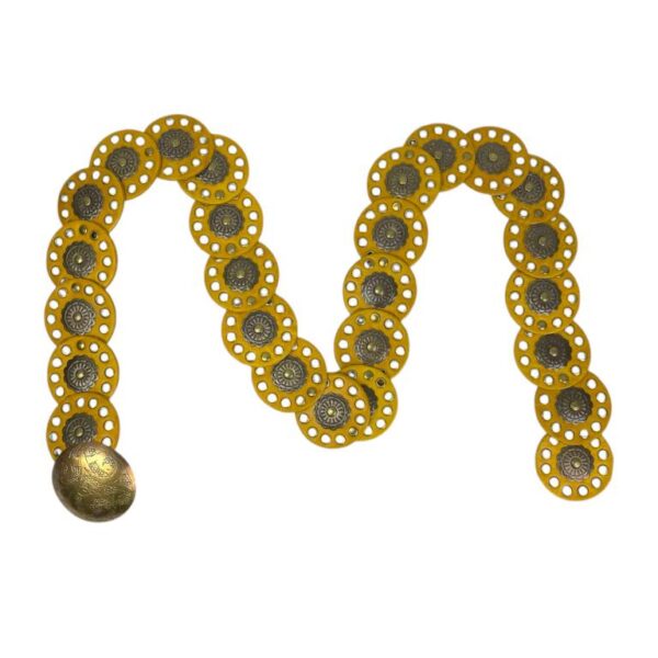 Cinturón Artesanal de Piel Con Bonito Diseño de Flores y Estilo Exclusivo para Mujer - Imagen 7