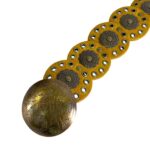 Cinturón Artesanal de Piel Con Bonito Diseño de Flores y Estilo Exclusivo para Mujer - Imagen 8