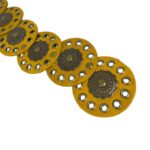 Cinturón Artesanal de Piel Con Bonito Diseño de Flores y Estilo Exclusivo para Mujer - Imagen 9