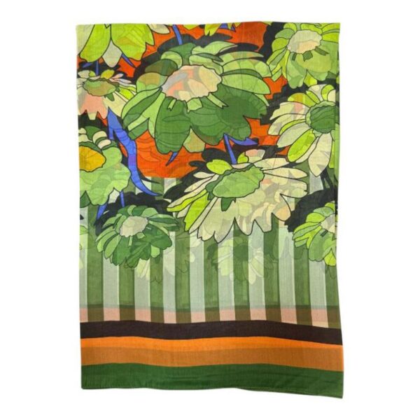 Amplia Bufanda de Mujer en Seda 100% con Gran Calidad y Alegres Colores - Imagen 2