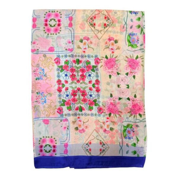 Amplia Bufanda Multicolor para Mujer en Seda 100% con Gran Calidad - Imagen 2