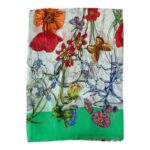 Bonita Bufanda para Mujer en Seda 100% con Diseño Primaveral y Gran Calidad - Imagen 2