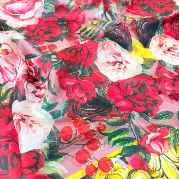 Bonita Bufanda en 100% Seda con Diseño Original y Gran Calidad para Mujer - Imagen 3