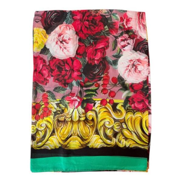 Bonita Bufanda en 100% Seda con Diseño Original y Gran Calidad para Mujer - Imagen 2