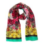 Bonita Bufanda en 100% Seda con Diseño Original y Gran Calidad para Mujer