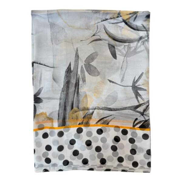 Bufanda de Seda 100% con Diseño de Puntos y Estilo Original para Mujer - Imagen 2