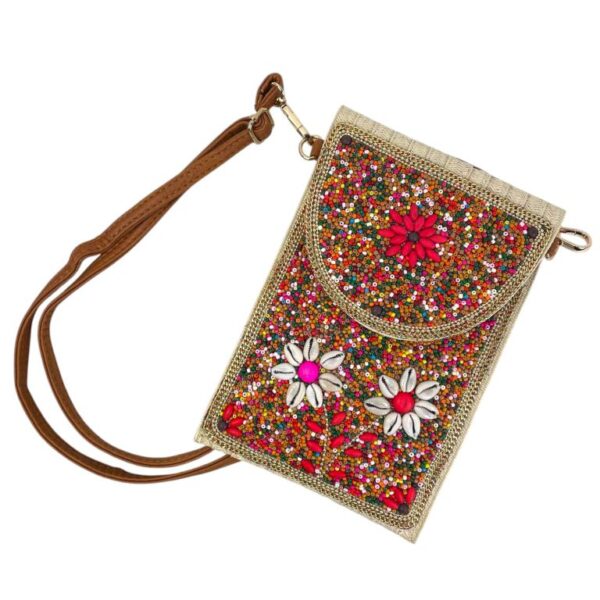 Bolsito Portamovil de Mujer en Papel con Diseño Original, Solapa de Botón y Gran Calidad - Imagen 6