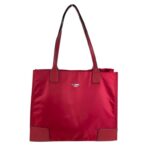 Bolso de Hombro en Tela Nailon para Mujer con Gran Capacidad, Bolsillo Trasero y Cierre de Cremallera