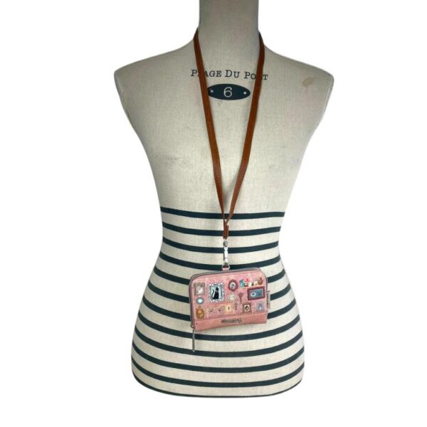 Monedero Sintético Sweet Candy con Diseño Gato, Asa Larga y Trasero Transparente para Mujer - Imagen 6