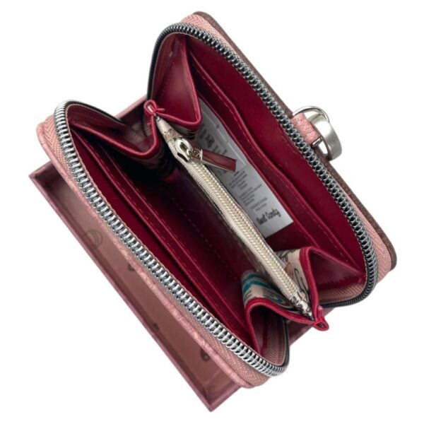 Monedero Sintético Sweet Candy con Diseño Gato, Asa Larga y Trasero Transparente para Mujer - Imagen 7