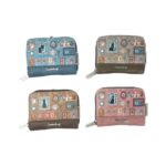 Monedero Sintético Sweet Candy con Diseño Gato, Asa Larga y Trasero Transparente para Mujer - Imagen 2