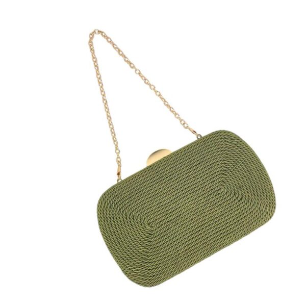 Bolso de Fiesta Sintético para Mujer con Cierre Magnético y 2 Asas Extraíbles Estilo Cadena - Imagen 2