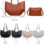 Bolso de Hombro Sintético con Botones y Cuerdas Laterales + Bolsito Bandolera Extra para Mujer