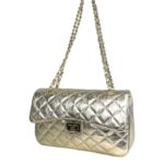 Bolso acolchado grande de piel auténtico con solapa para Mujer - Imagen 4